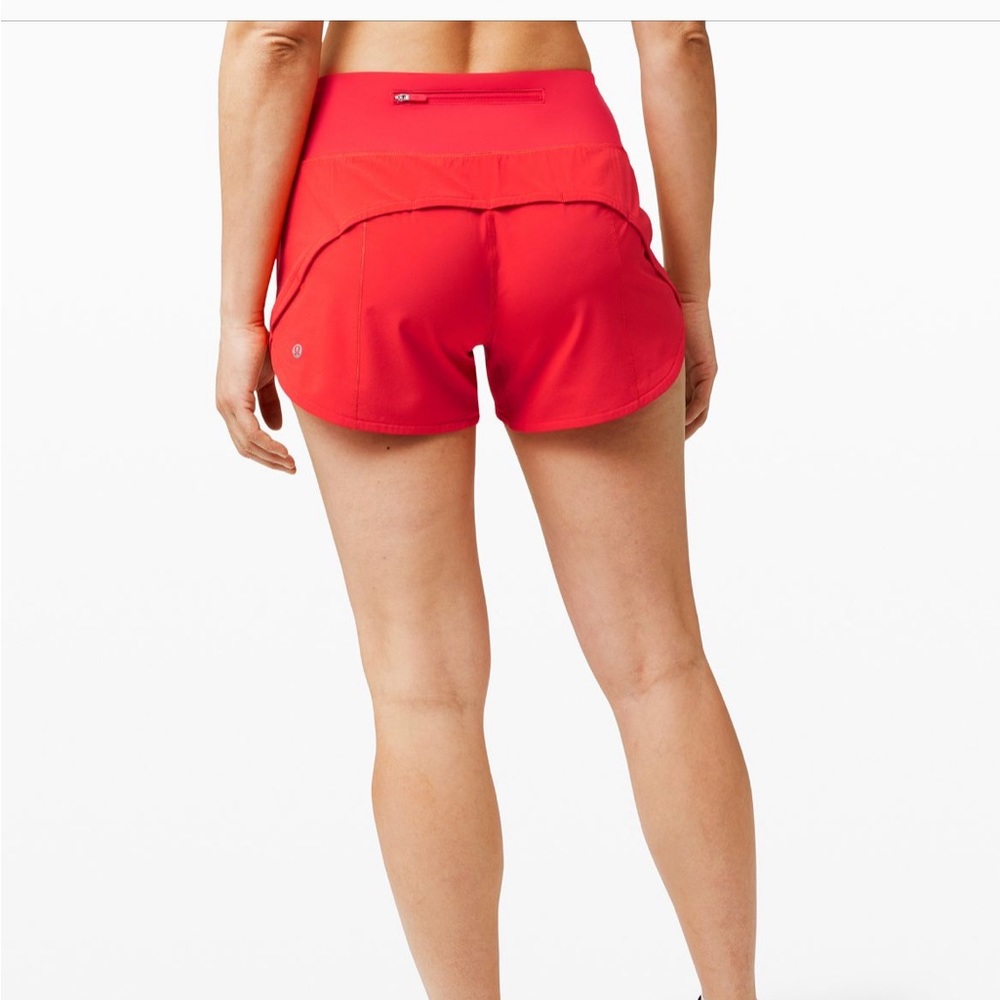 Lululemon speed up short in dark red